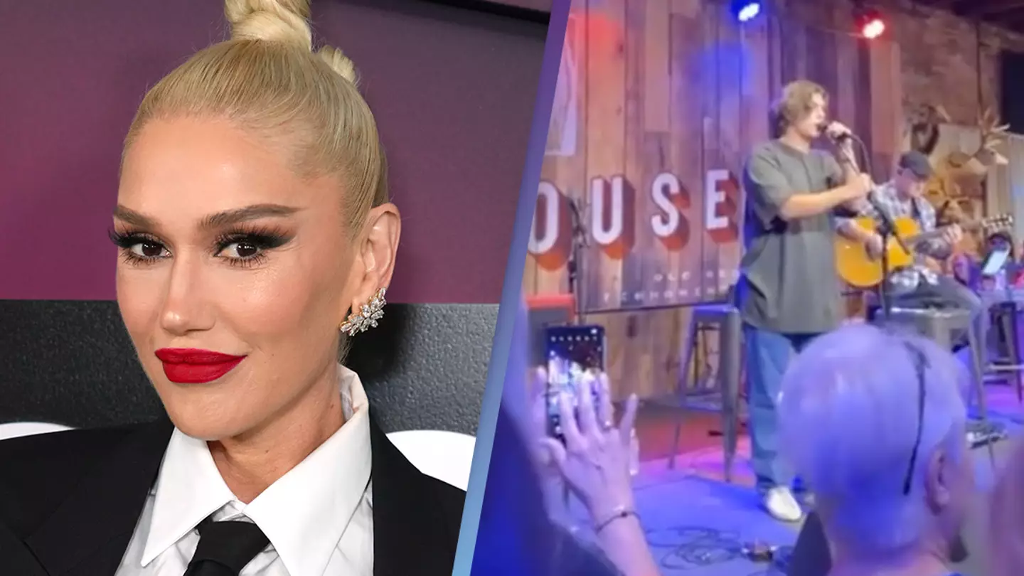 Gwen Stefani's son Kingston makes his live singing debut