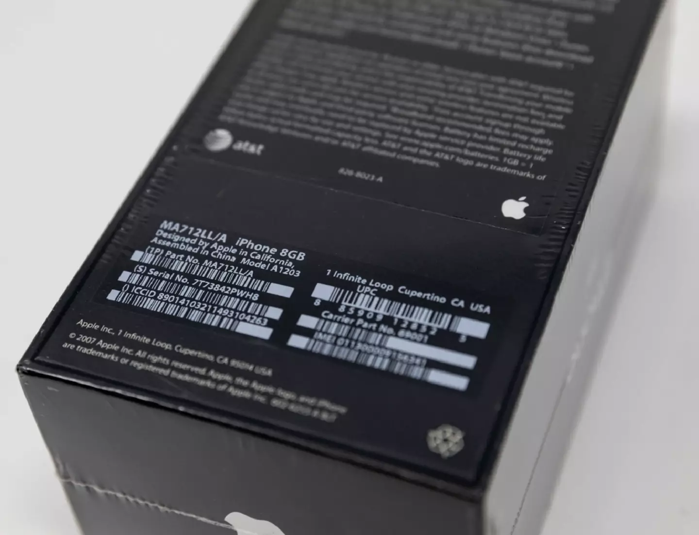 The original iPhone remained factory-sealed.