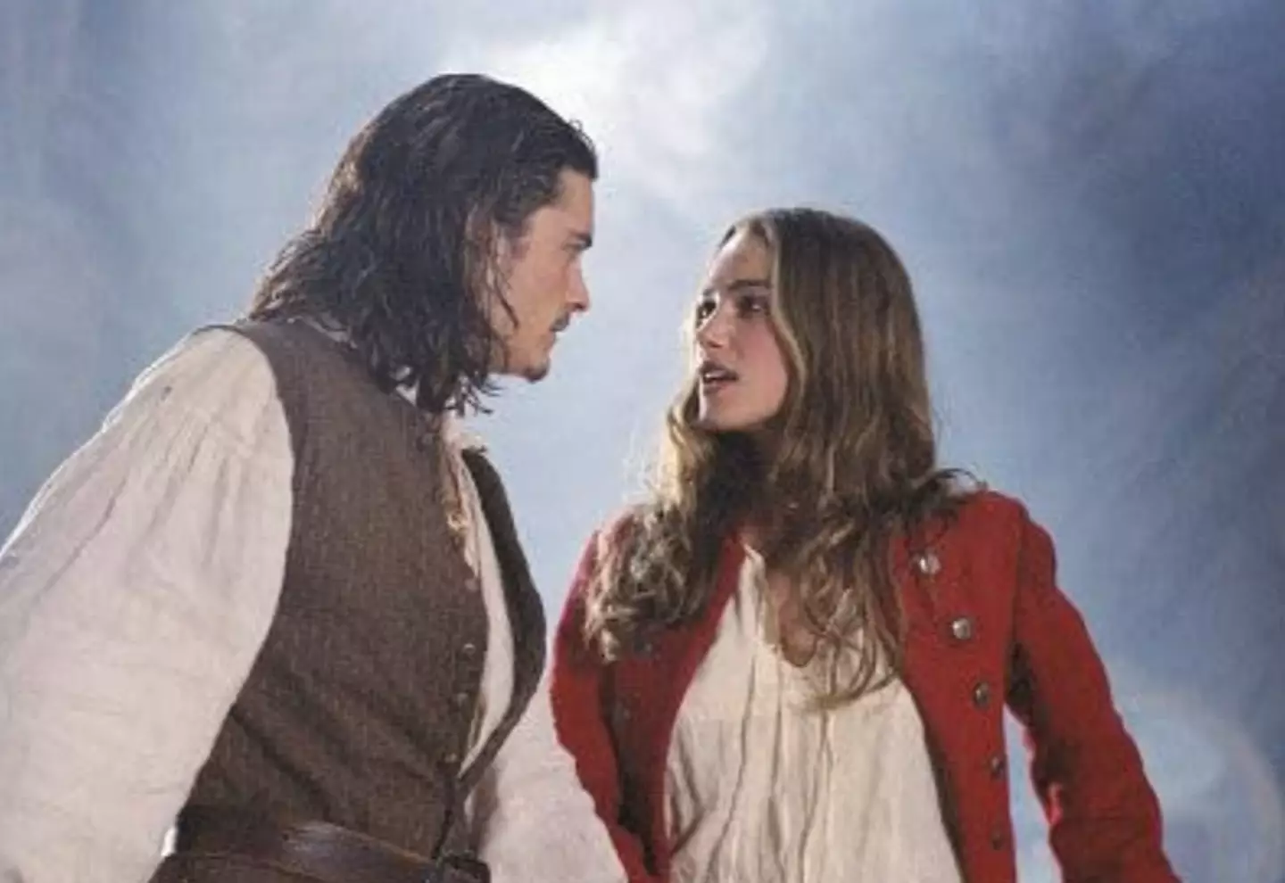 Keira Knightley and Orlando Bloom played love interests in the movie (Disney)