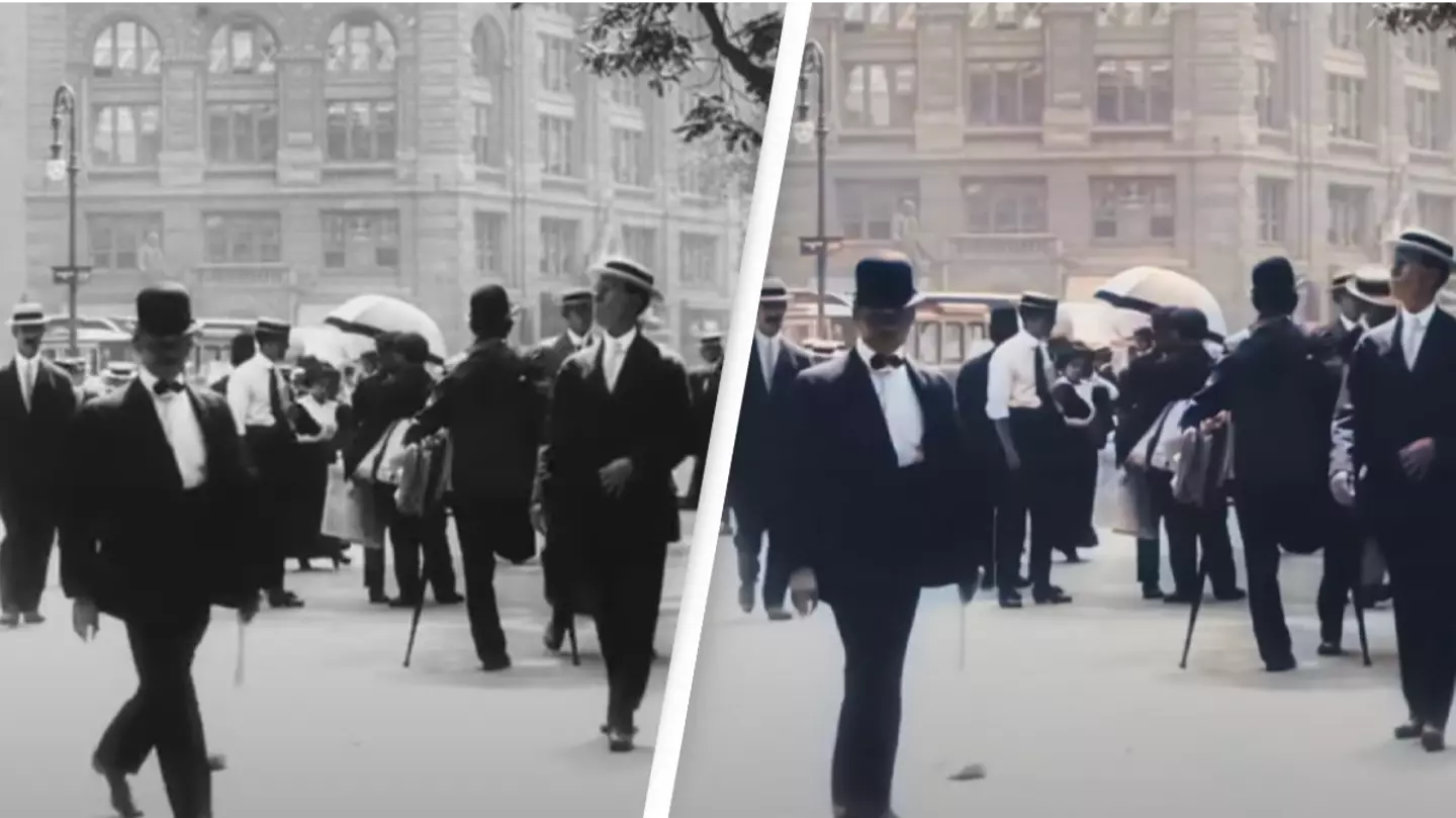 Colorized footage of New York in 1911 must be seen to be believed