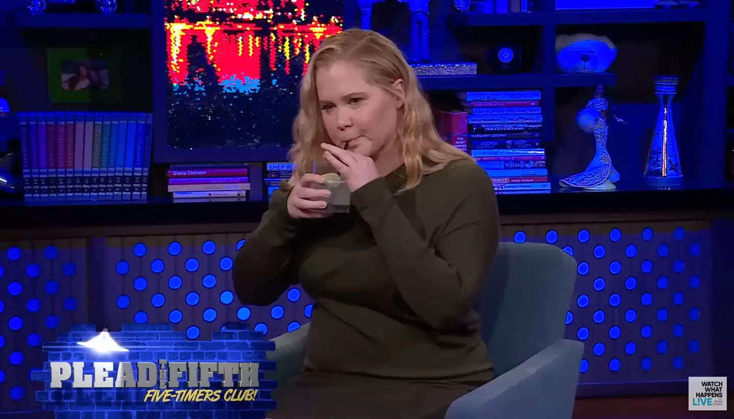 Amy Schumer made the confession to Andy Cohen.