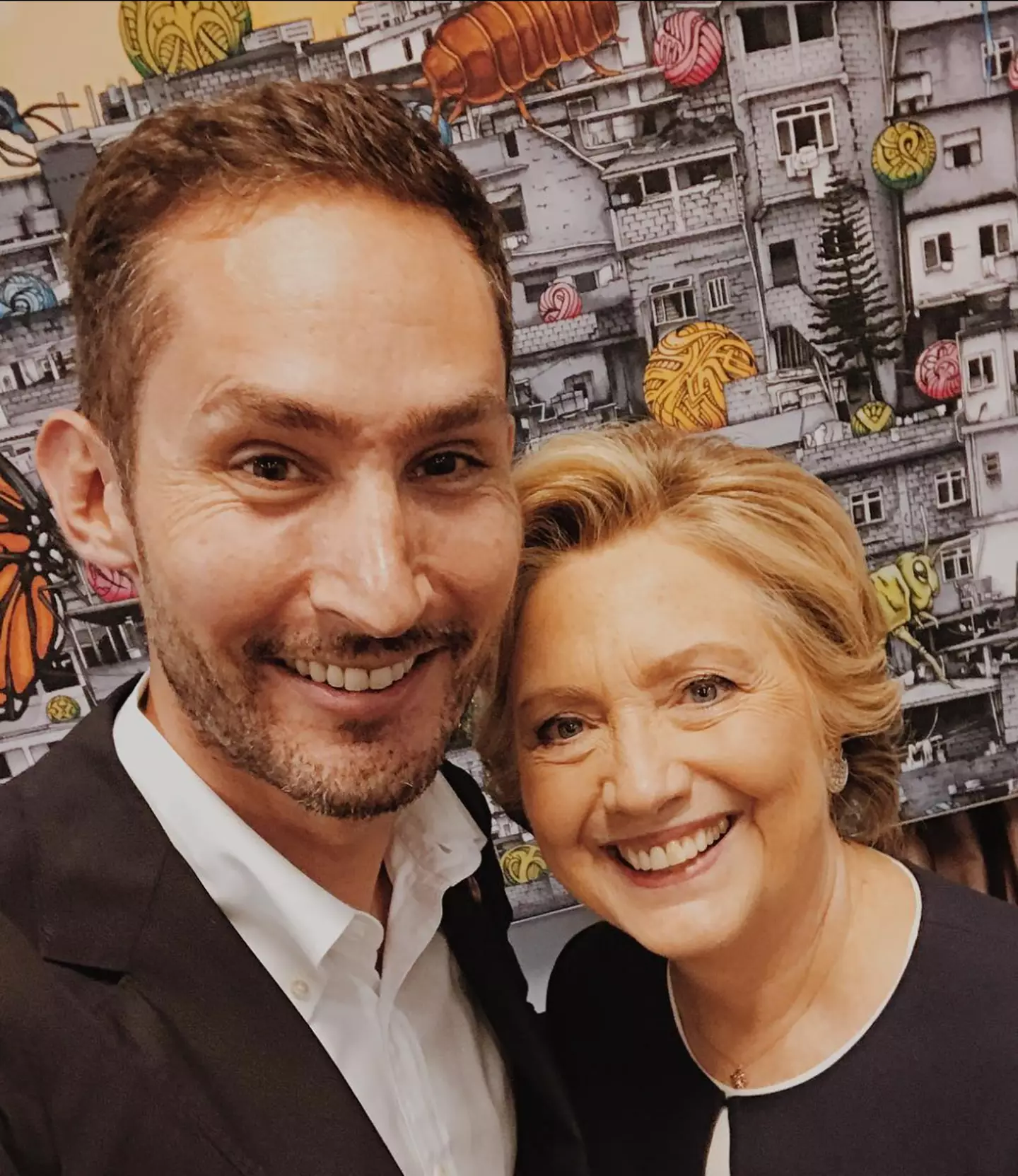 Kevin Systrom with Hillary Clinton.
