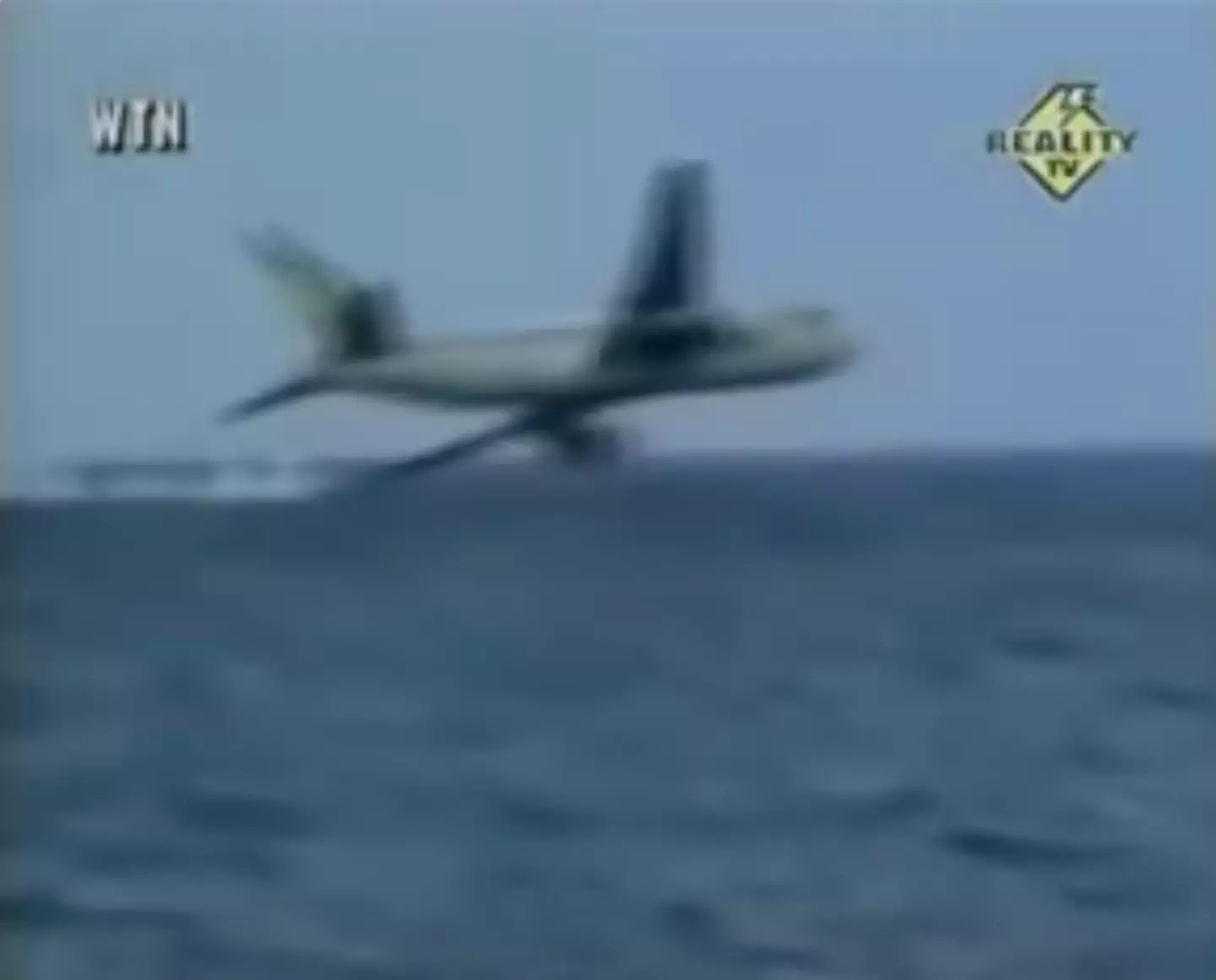 The plane approaches the sea. (WTN)