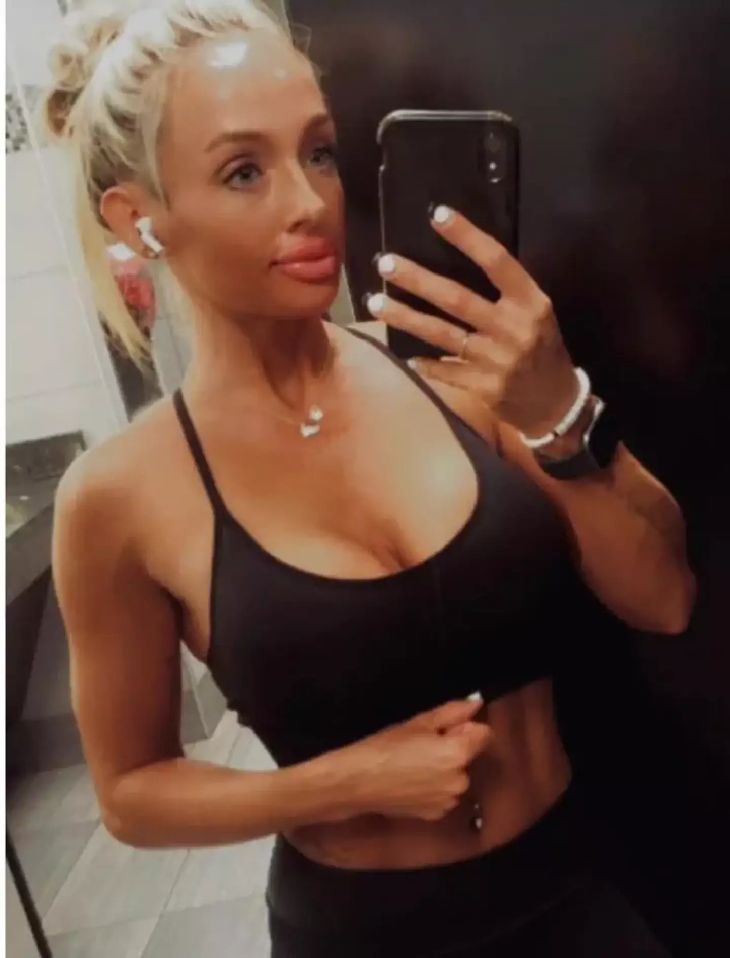 She was last seen home wearing a dark tank top, black sports bra, black spandex shorts, and gray sneakers.