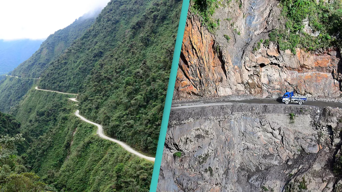 World's most dangerous road dubbed ‘death road’ where hundreds of people die every year