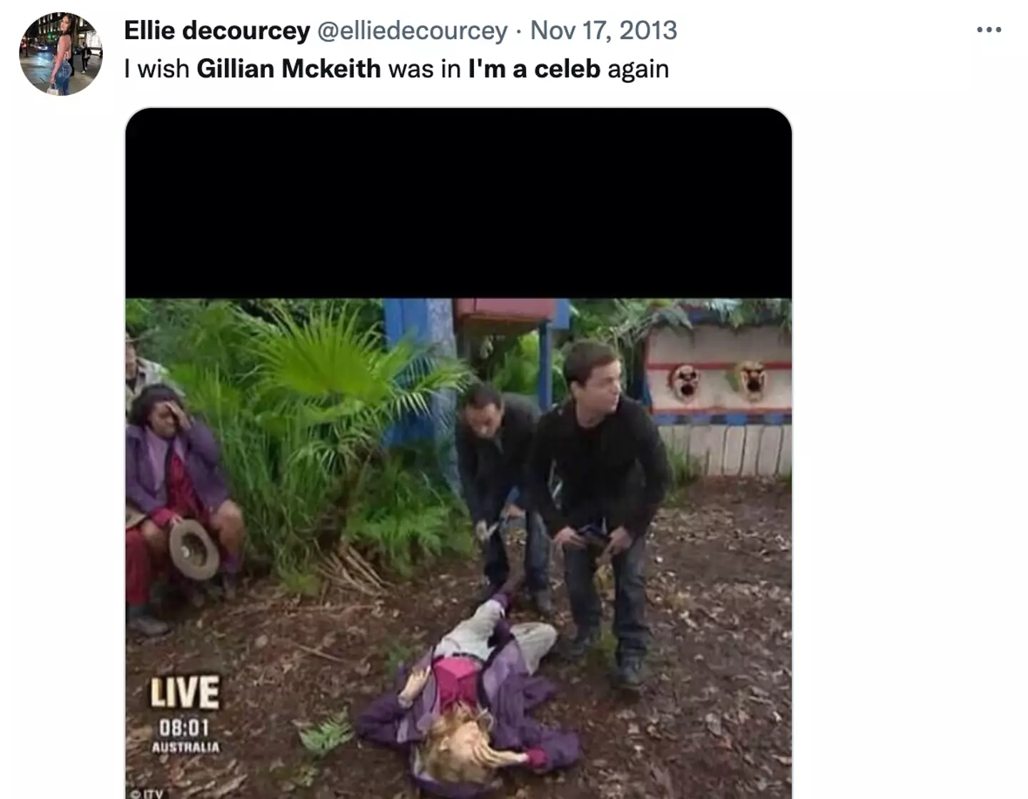 The moment is remembered by many.