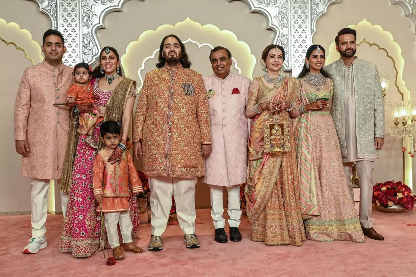 The wedding has caused a huge stir. (SUJIT JAISWAL/AFP via Getty Images)