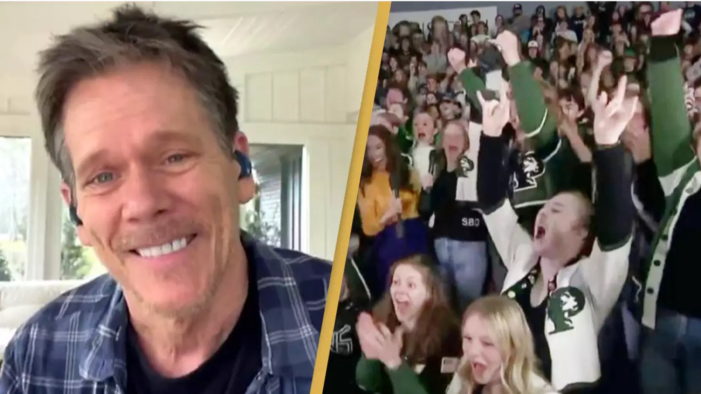 Kevin Bacon leaves students of Footloose school in raptures by announcing he's coming to prom