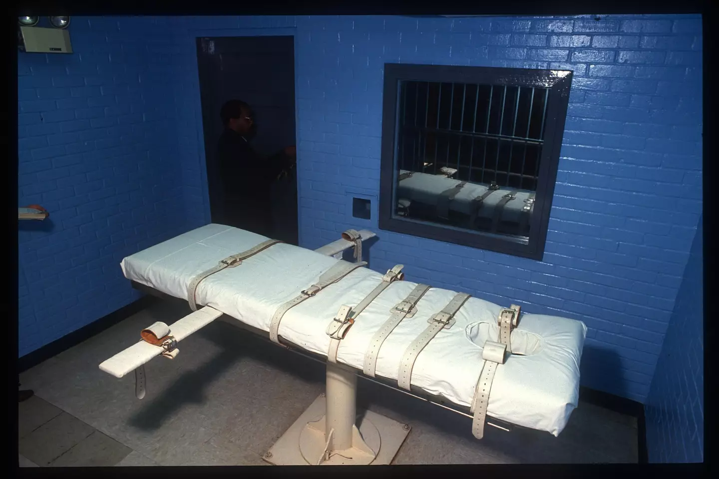 The 'death chamber' for lethal injection at a Texas prison.