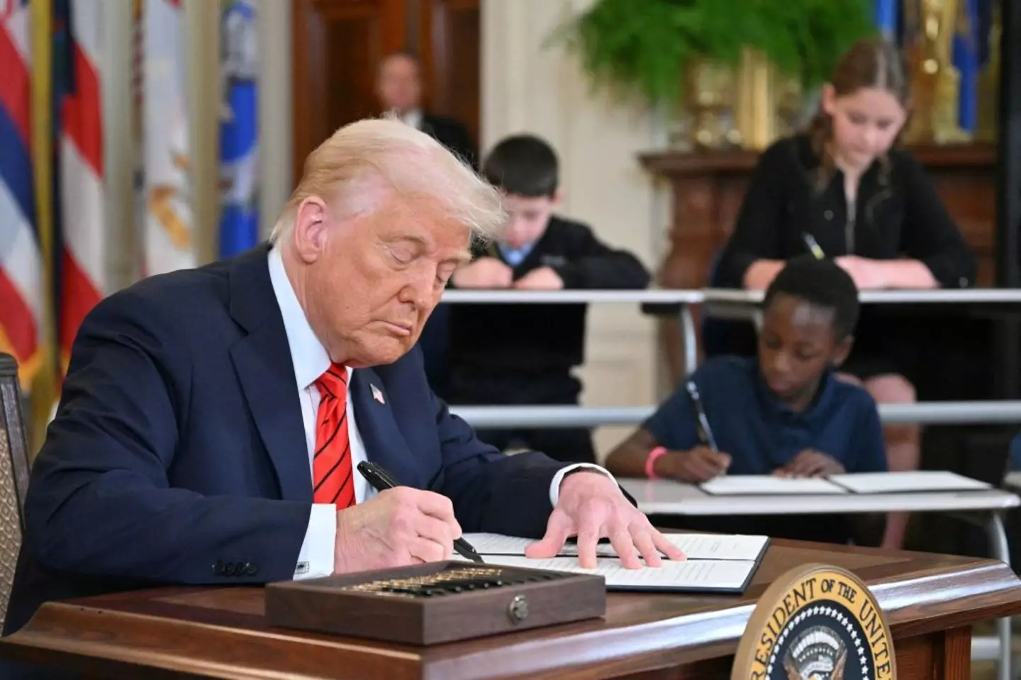 People noticed another mark (MANDEL NGAN/AFP via Getty Images)