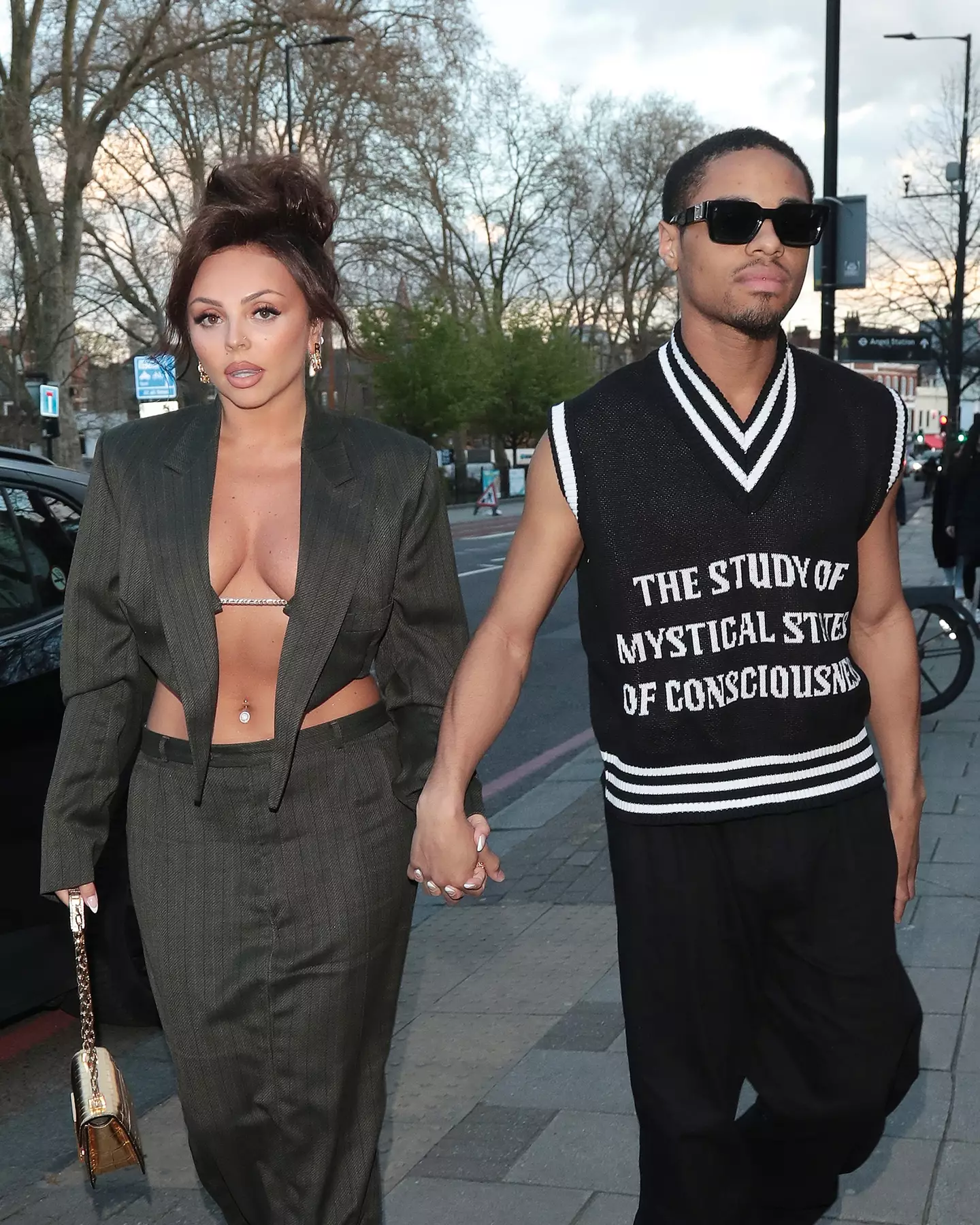 Jesy Nelson and her musician fiance Zion Foster in 2023 (Ricky Vigil M / Justin E Palmer/GC Images)