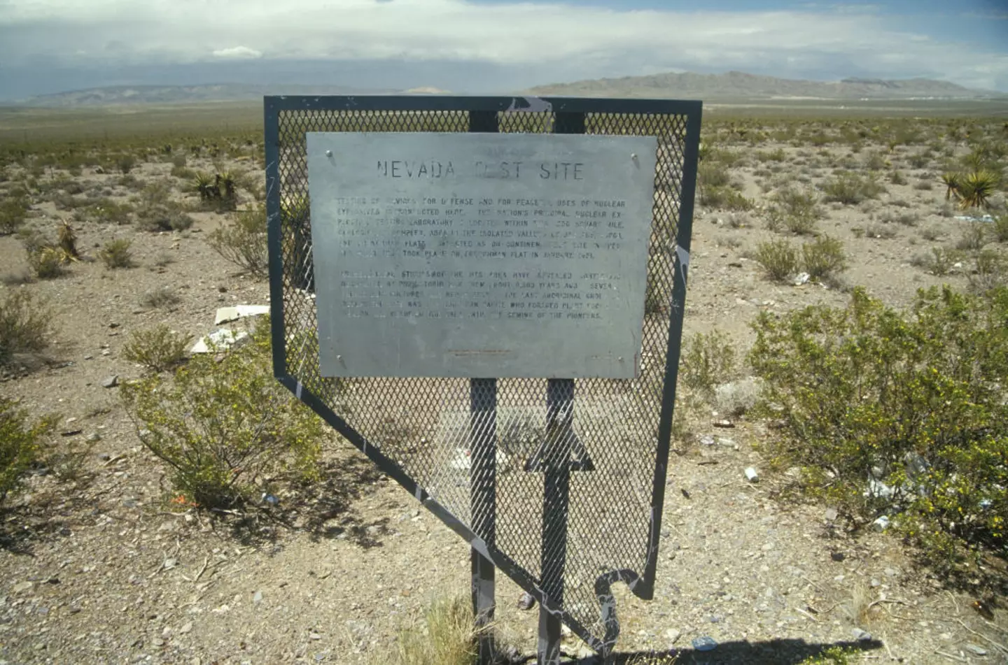 The former nuclear test site in Nevada (Joe Sohm/Visions of America/Universal Images Group via Getty Images)