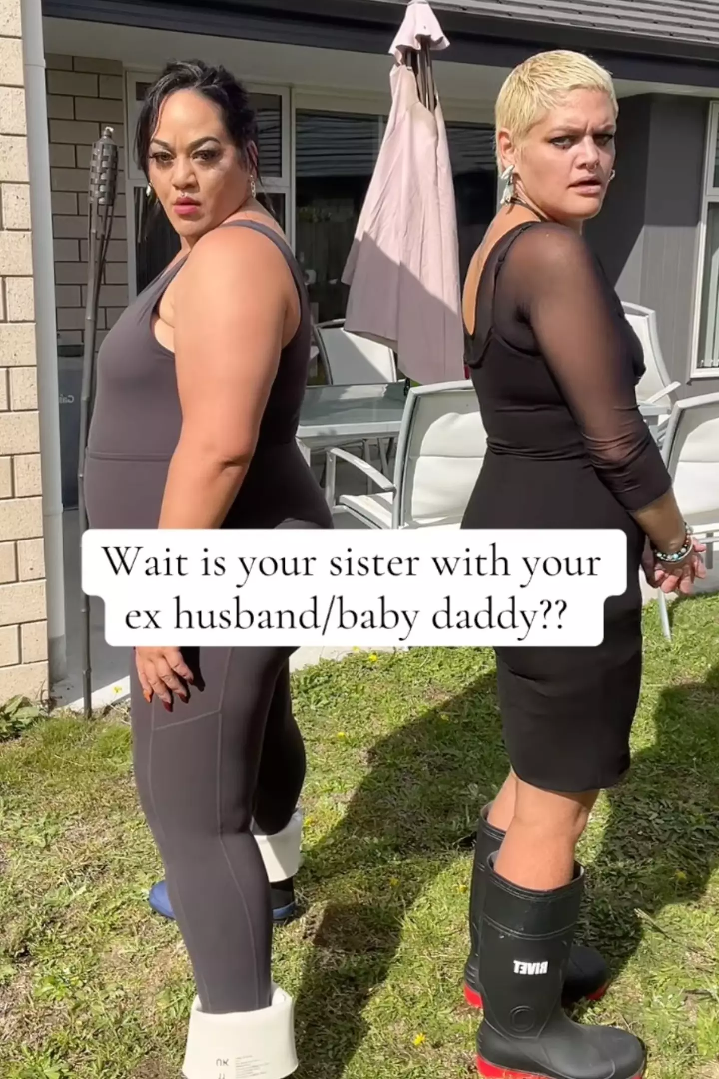 The pair have gone viral with their video explaining their unique dynamic (Instagram/sagisis_tee)