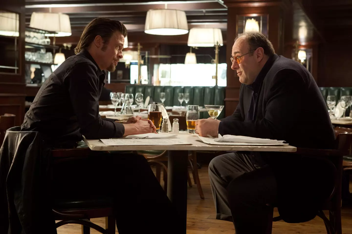 James Gandolfini and Brad Pitt starred together in Killing Them Softly.