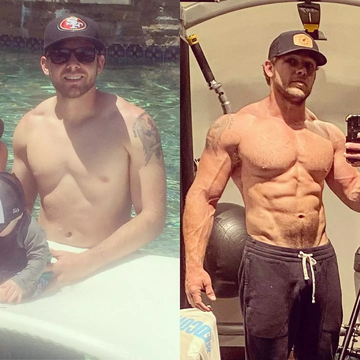 Max Thieriot shocked fans when he posted a before and after picture in 2021.