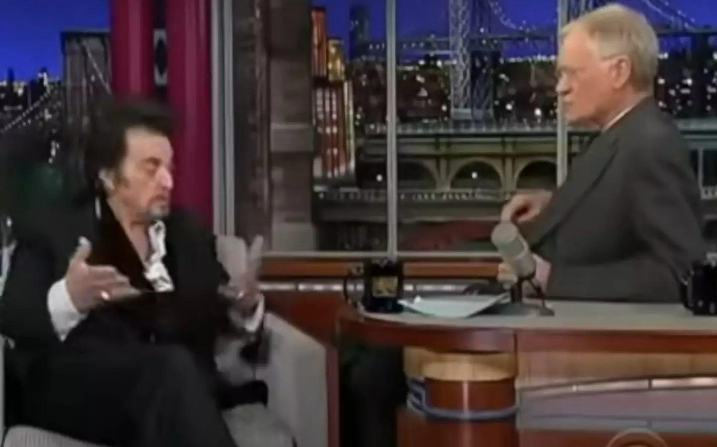 Al Pacino later ended up on David Letterman's show explaining the joke.