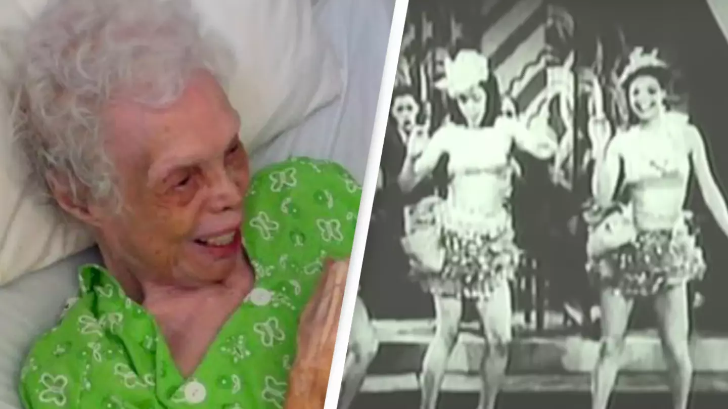 Heartwarming moment 102-year-old dancer sees herself dancing on camera for the first time ever