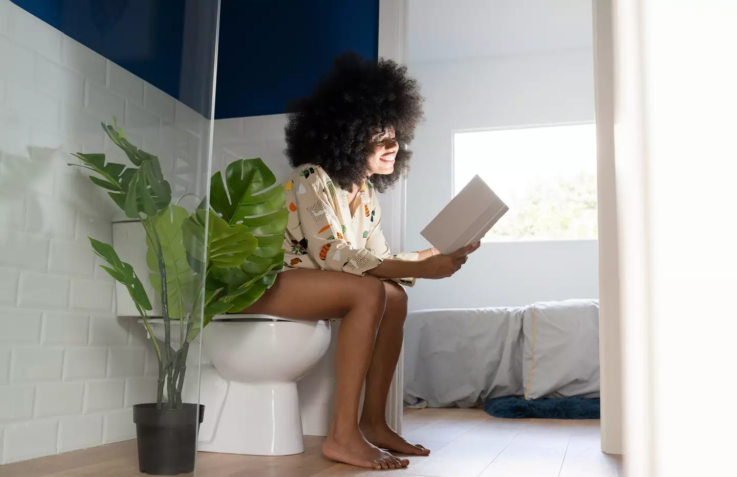 Sitting on the toilet for too long can pose a health risk (Getty Images)