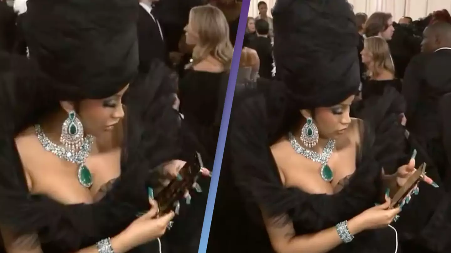 Cardi B fans concerned about her safety after Met Gala livestream accidentally leaked phone screen