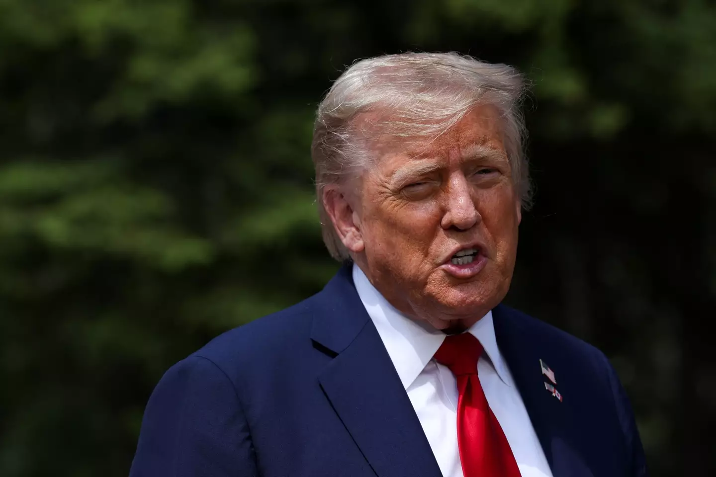 The US president launched a scathing attack on Fox News (Suzanne Plunkett-Pool/Getty Images)