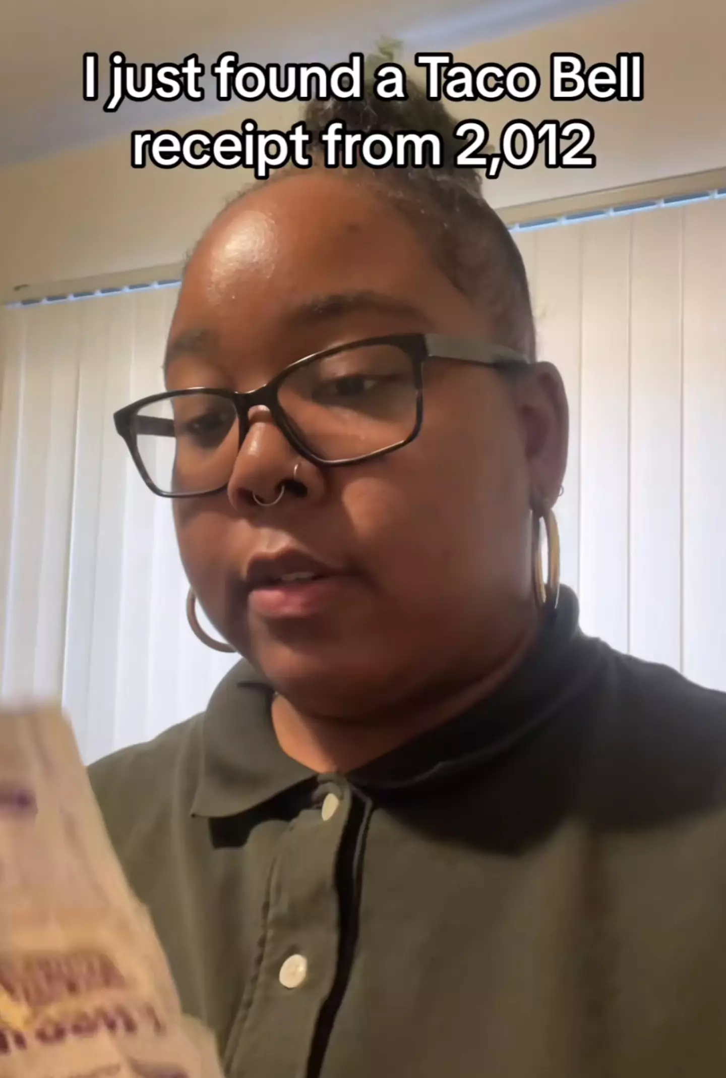 The woman found a receipt which was more than a decade old.