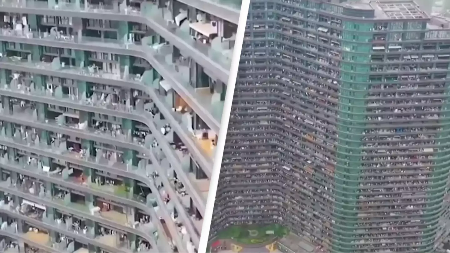 Inside ‘dystopian' apartment block where its 20,000 residents never need to leave