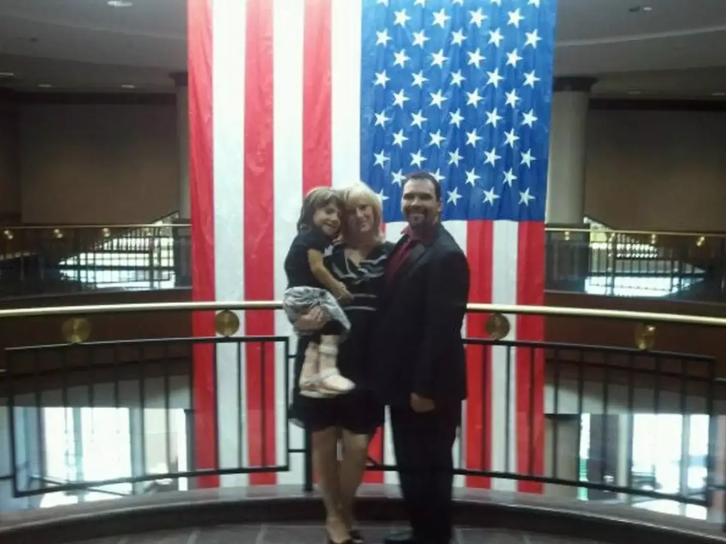 Natalia Grace with Kristine and Michael Barnett.