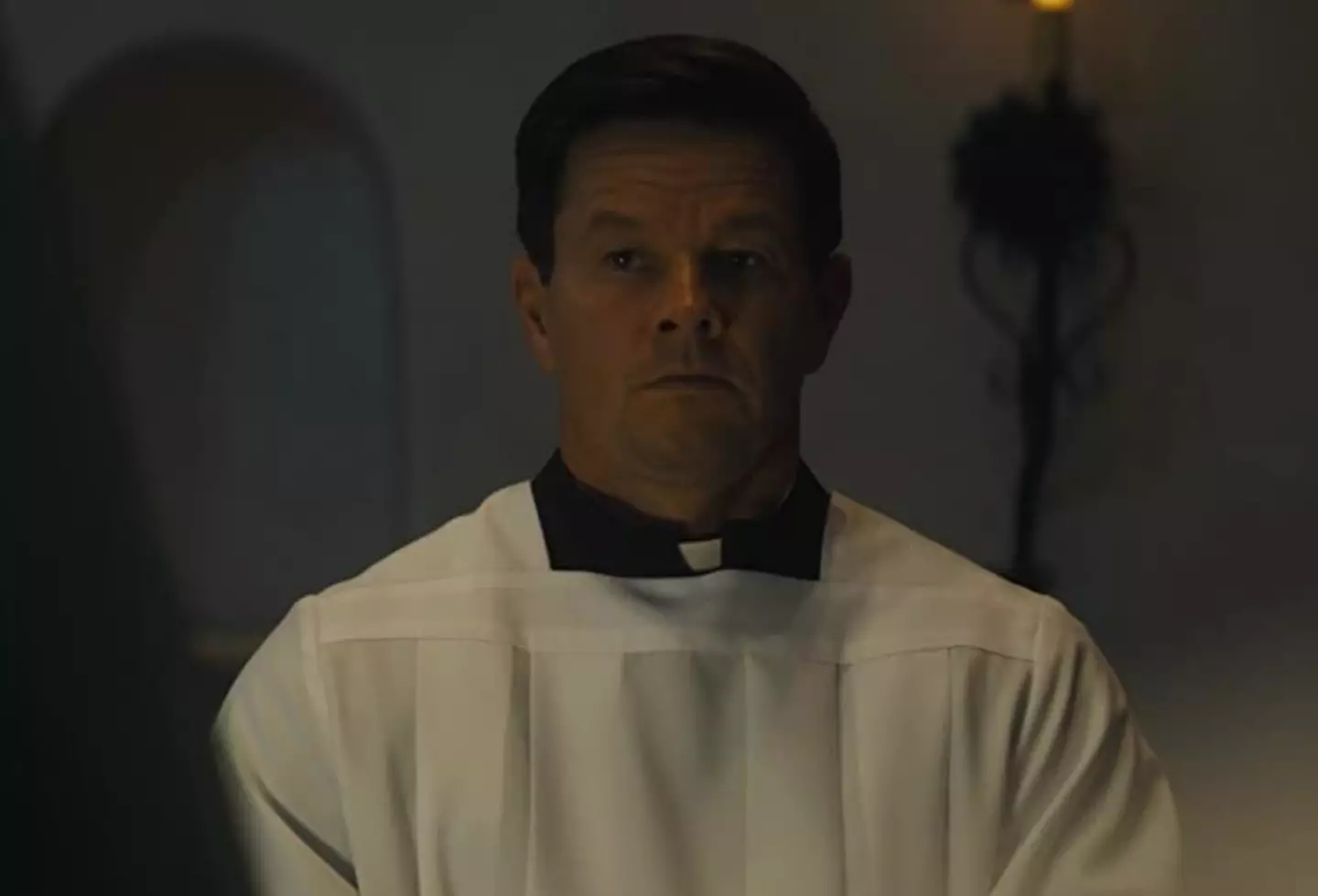 Wahlberg plays the role of a Catholic priest in Father Stu.
