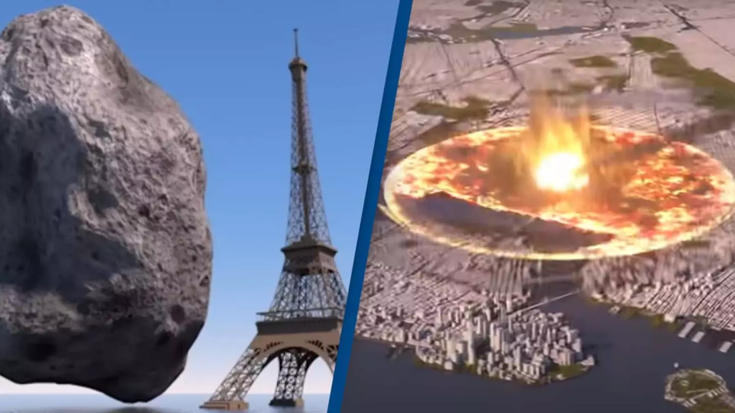 Shocking simulation shows the devastating impact if real known asteroids ever hit Earth