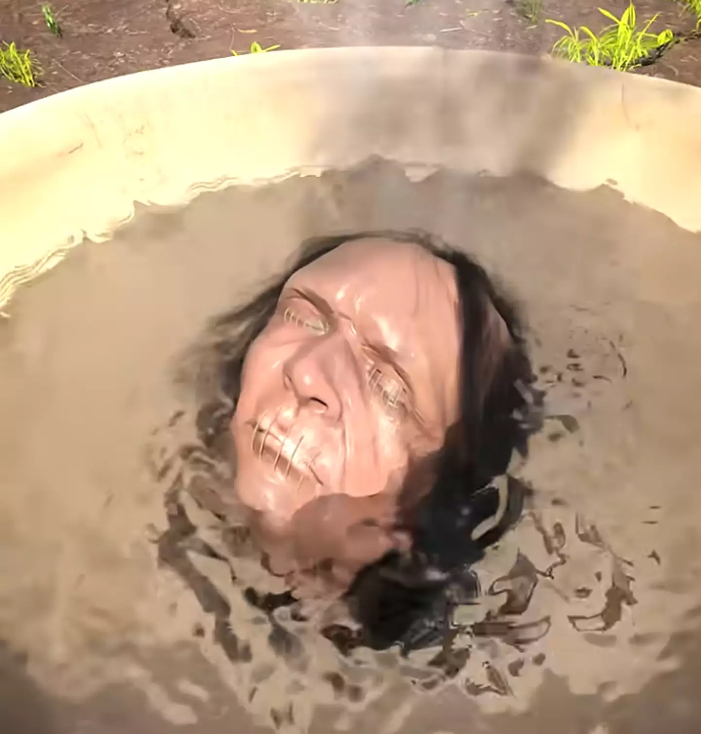 The head was then boiled to shrink it (YouTube/Zack D. Films)