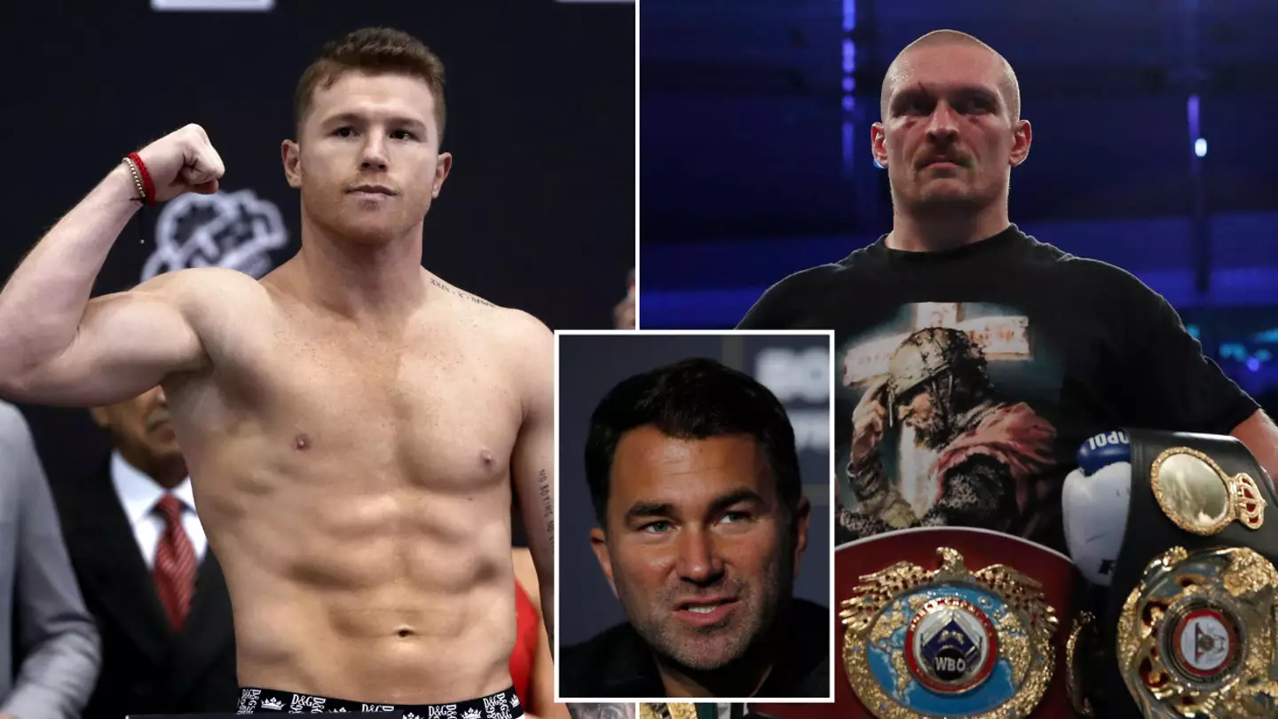 Eddie Hearn Reveals Canelo Alvarez Wants To Fight Oleksandr Usyk For His Heavyweight World Titles