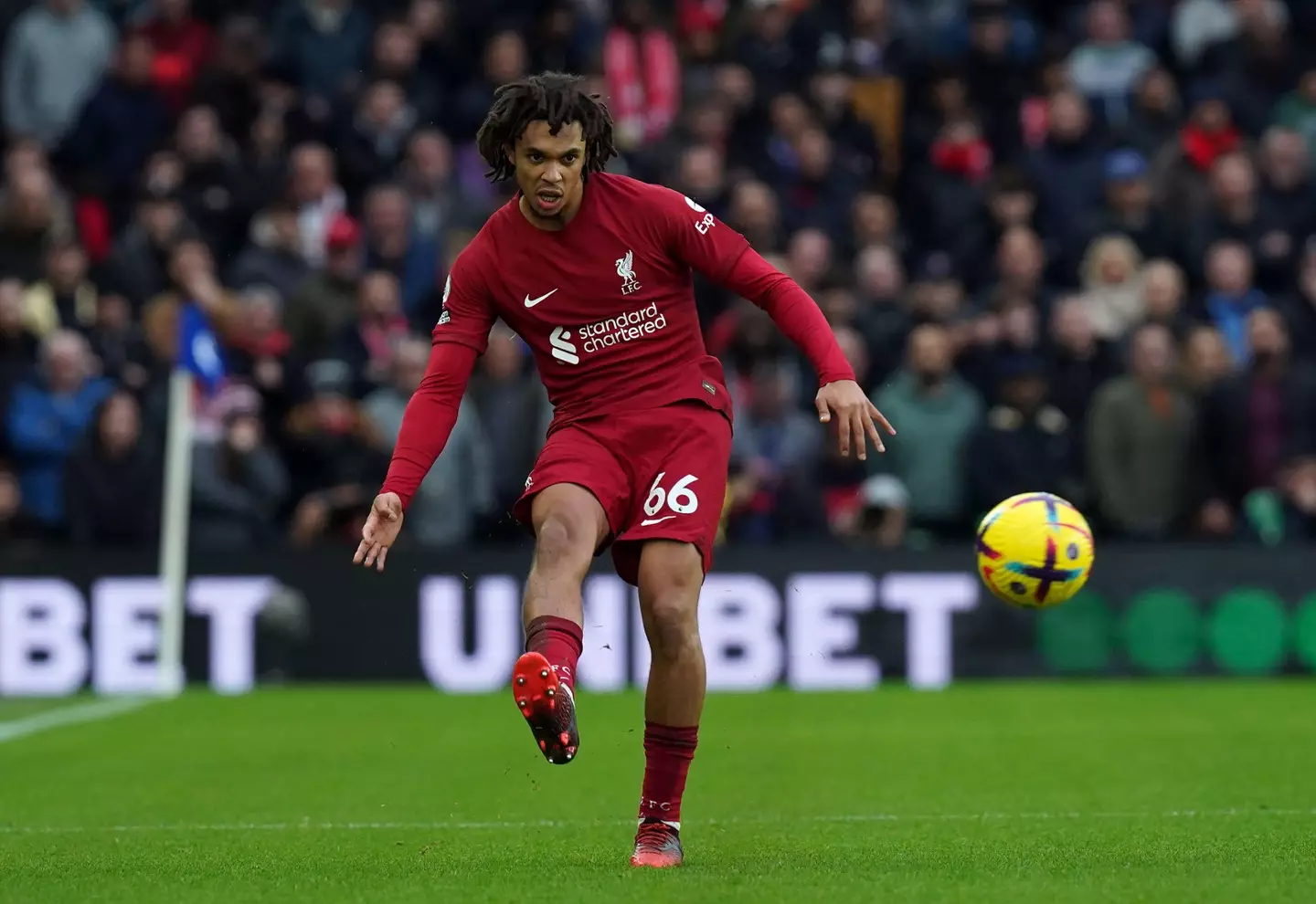 Alexander-Arnold during the game. (Image