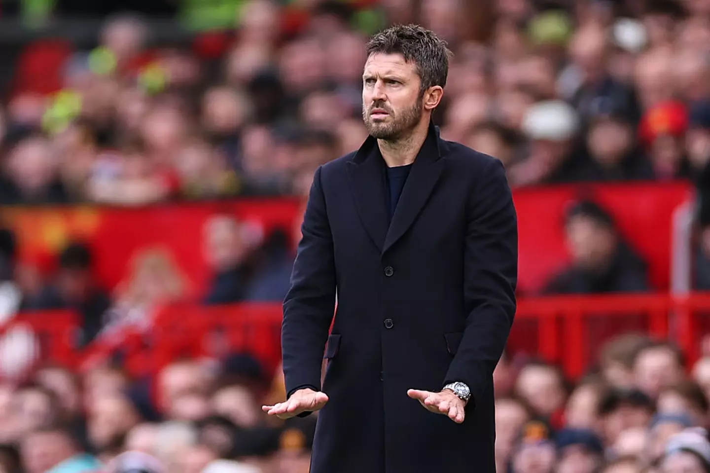 Carrick faced Manchester City in his first match in charge of former club United (Credit:Getty)