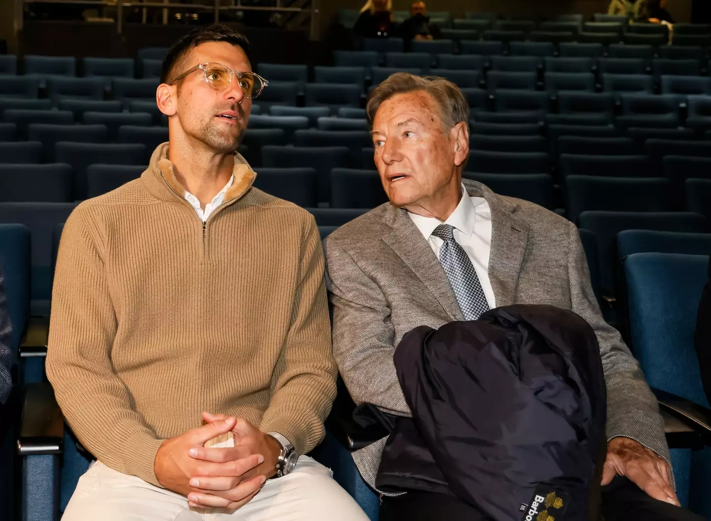 Novak Djokovic with Nikola Pilic in 2024. Image: Getty