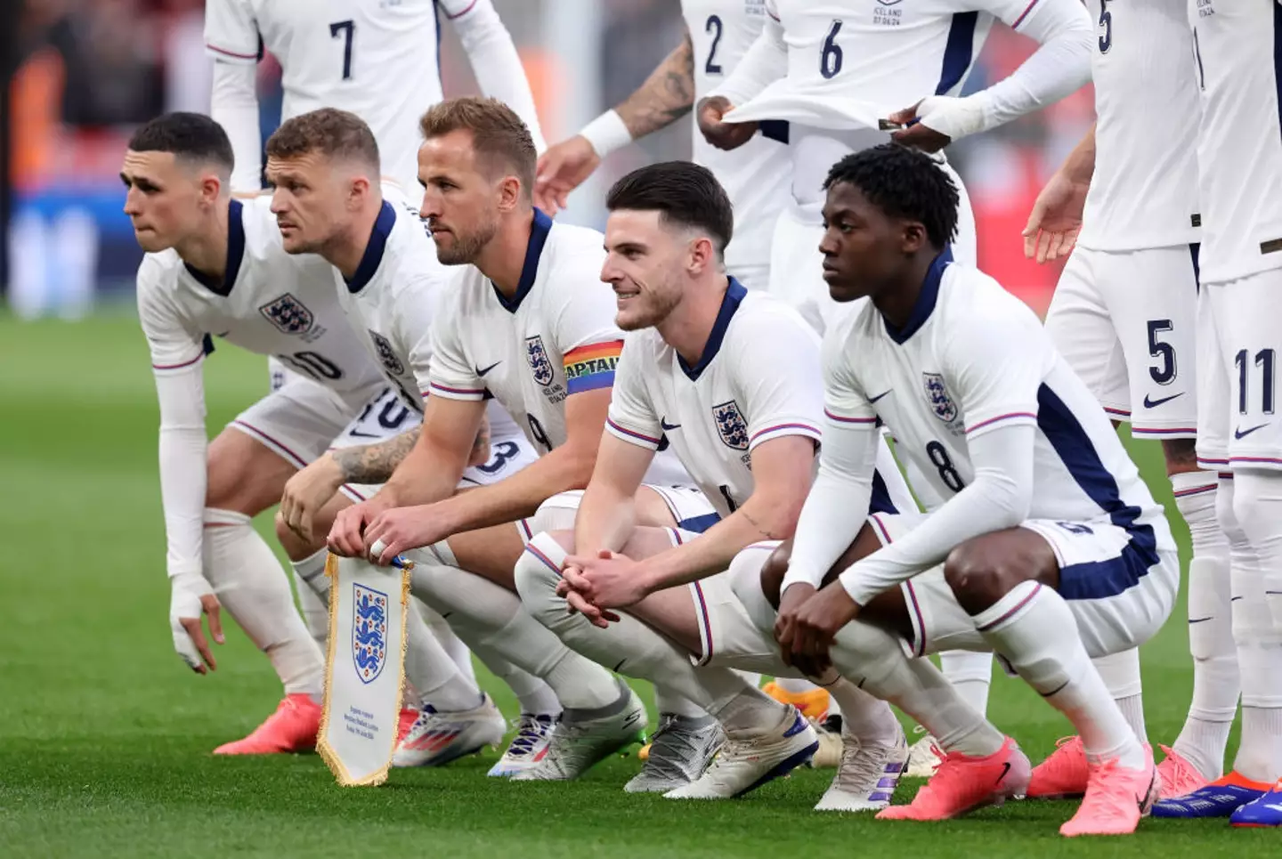 Foden and Stones started as England suffered a 1-0 loss to Iceland in their final friendly before Euro 2024. Saka came on in the 65th minute. (Source:Getty)