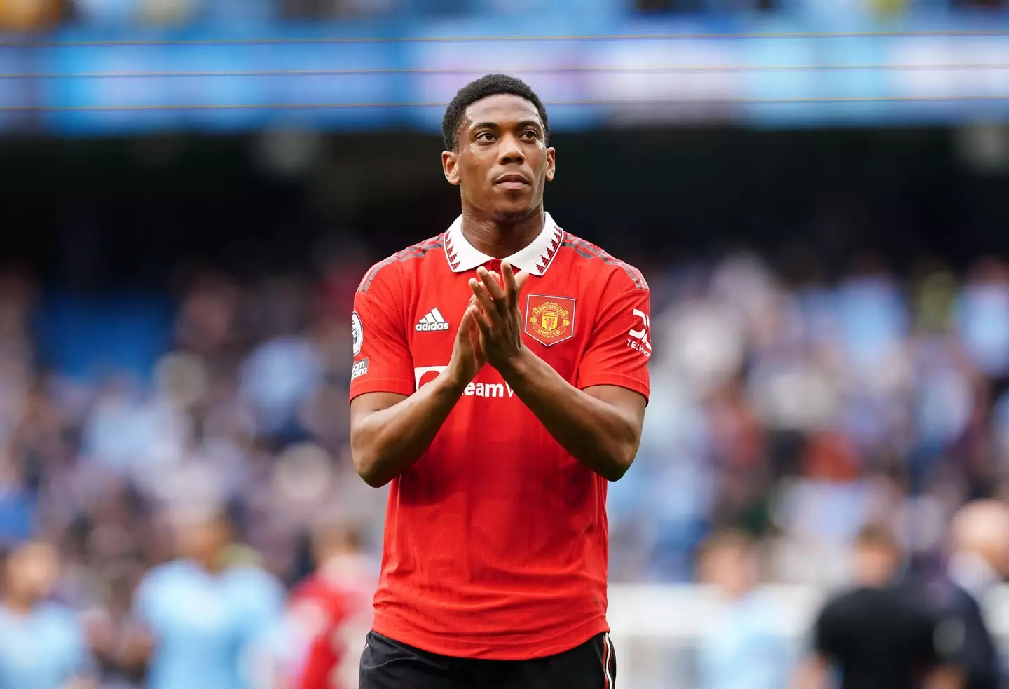 Anthony Martial in action for Man United (