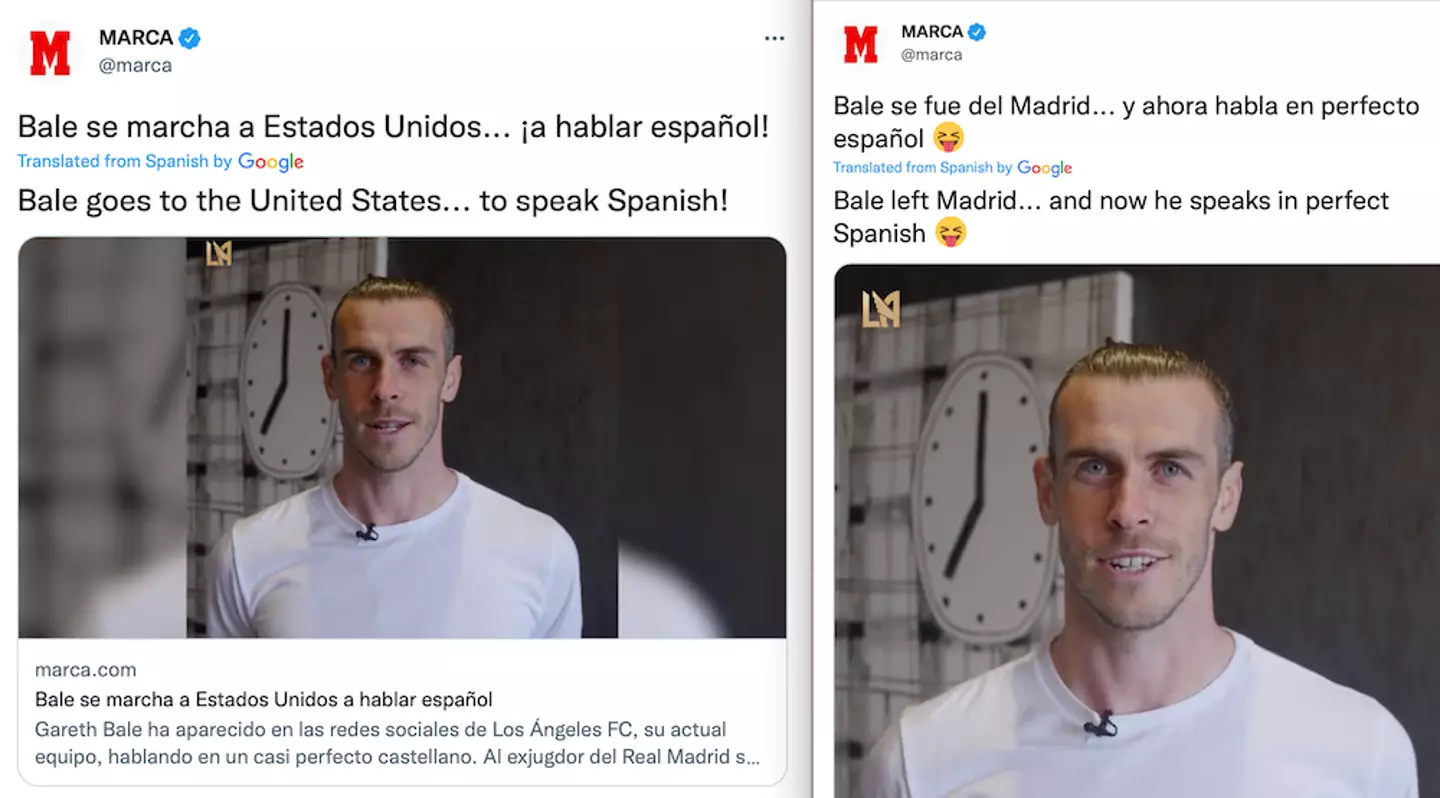 Spanish press have been giving Bale stick for a while. Image: Twitter/nation.cymru