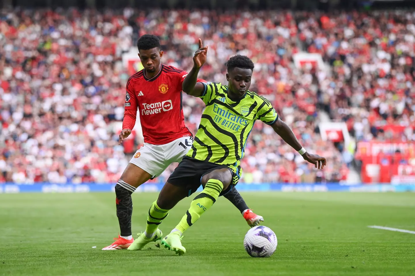 Saka is the fourth most fouled player in the Premier League (Getty)