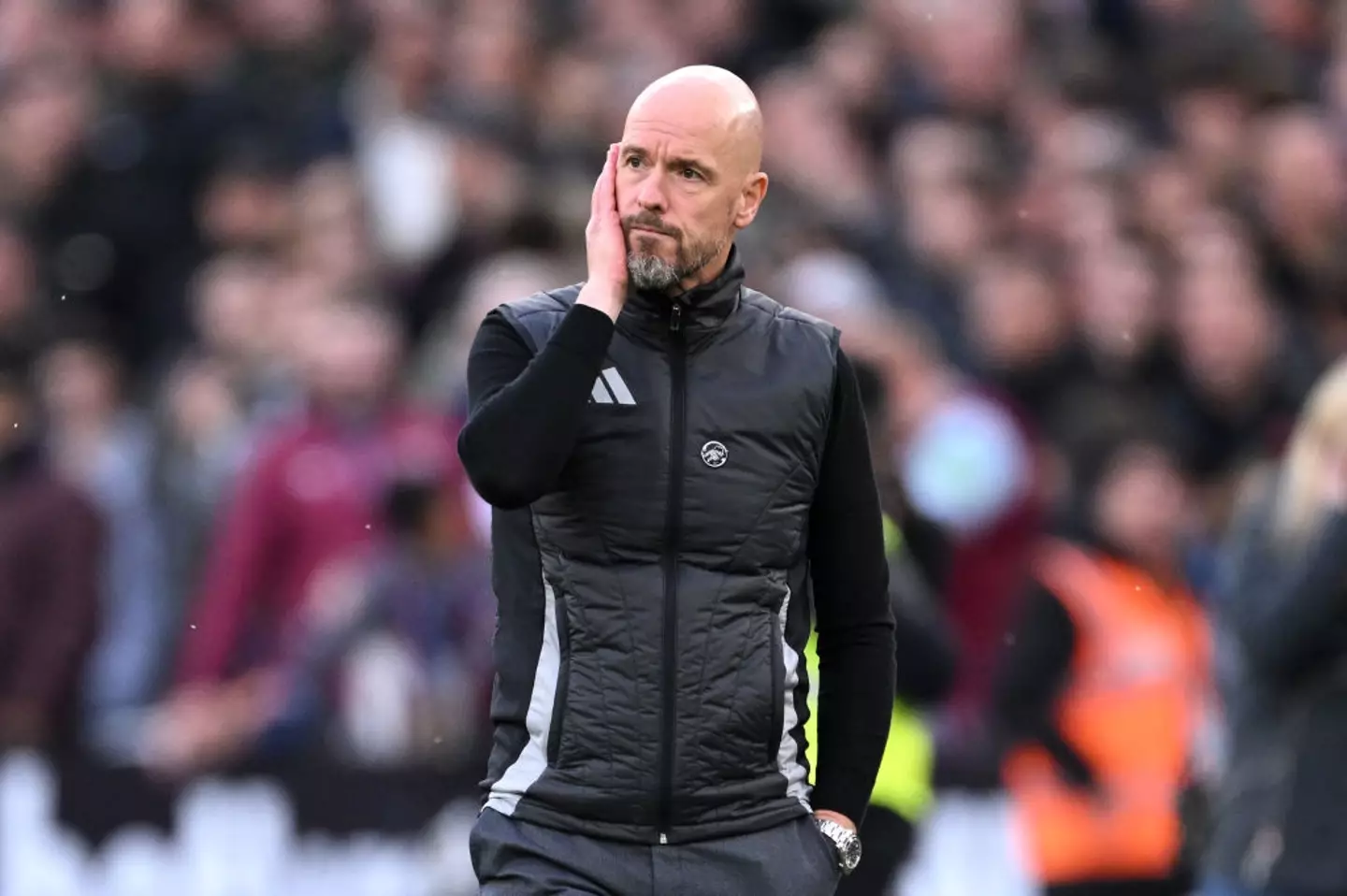 Erik ten Hag's final match in charge at Manchester United was the 2-1 loss to West Ham United on Sunday. (Image: Getty)