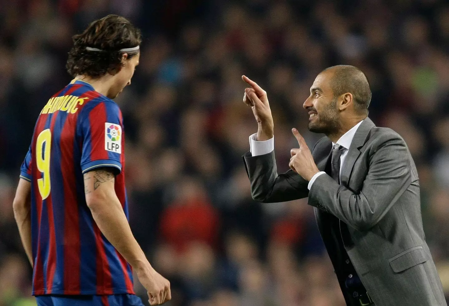 Guardiola and Ibrahimovic worked together at Barcelona (REUTERS / Alamy)