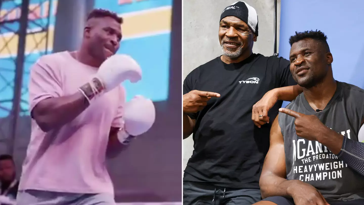 Francis Ngannou spotted practising punch Mike Tyson told him to use during open workout