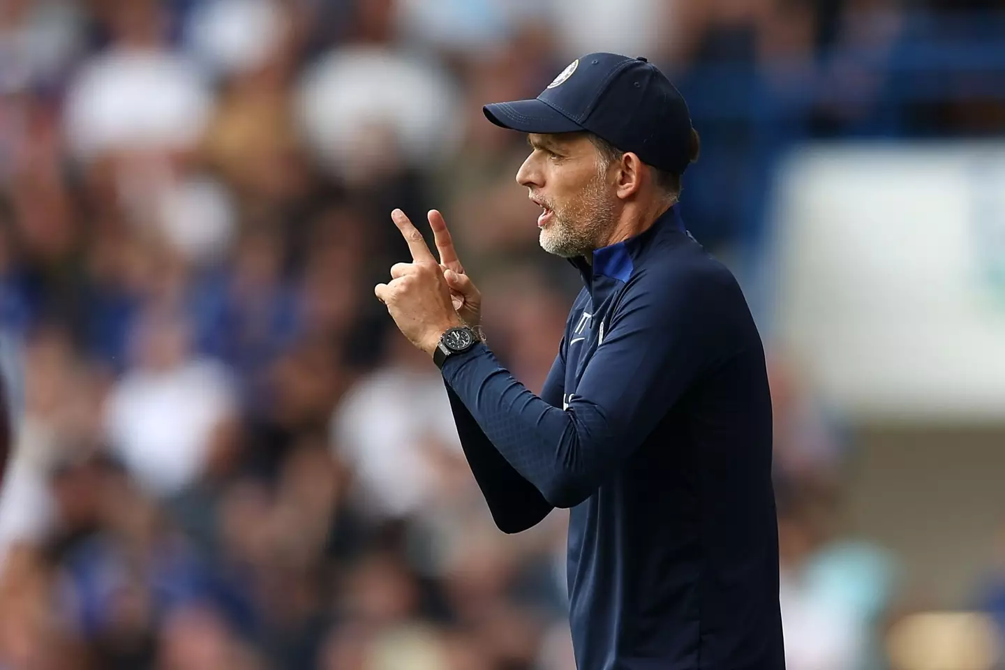 Thomas Tuchel on the sidelines against West Ham. (Chelsea FC)