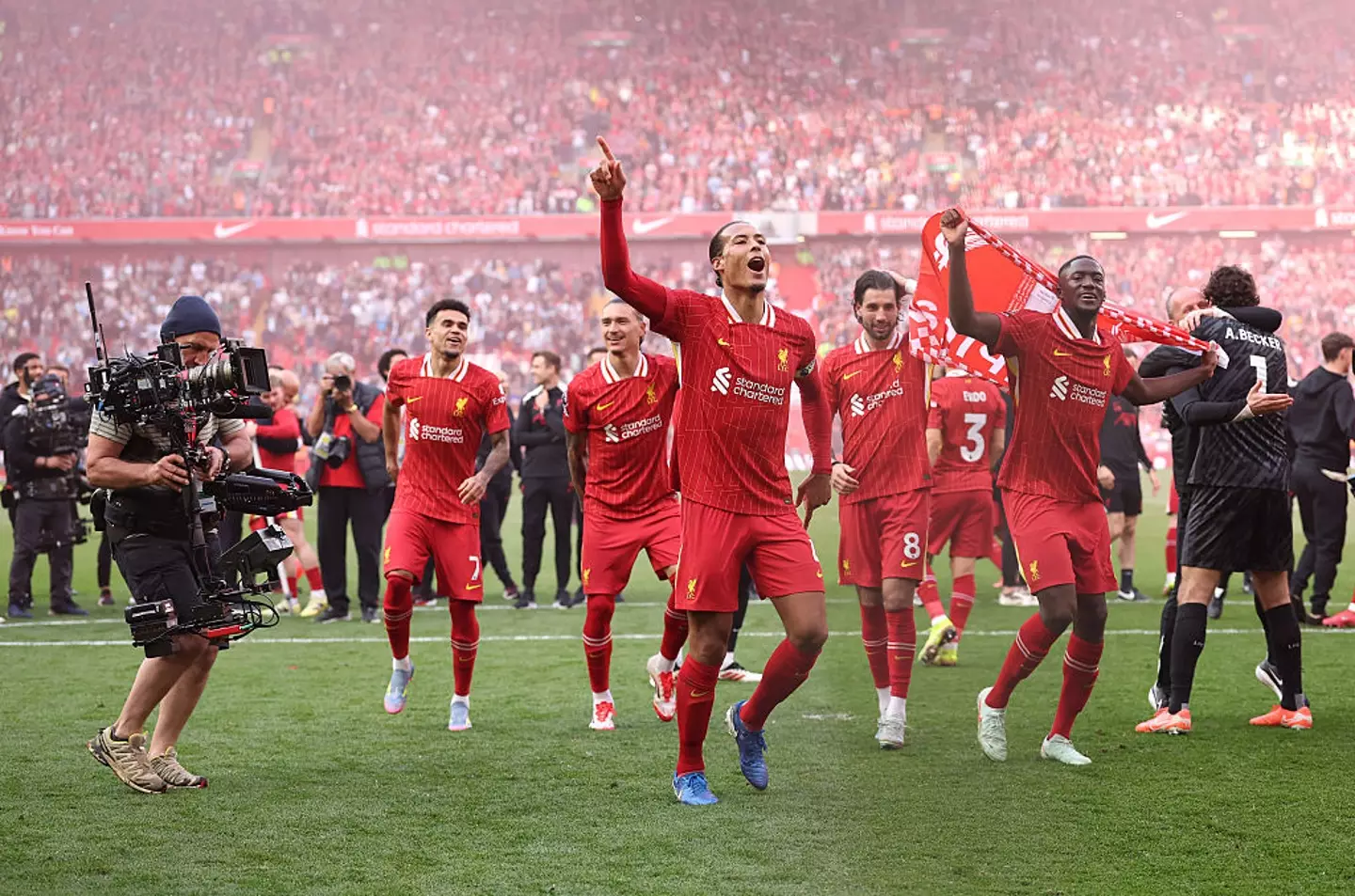 Liverpool won the Premier League on Sunday (Credit:Getty)