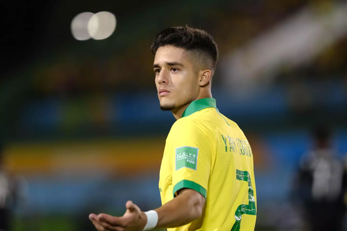 Yan Couto in action for Brazil. Action Plus Sports Images / Alamy