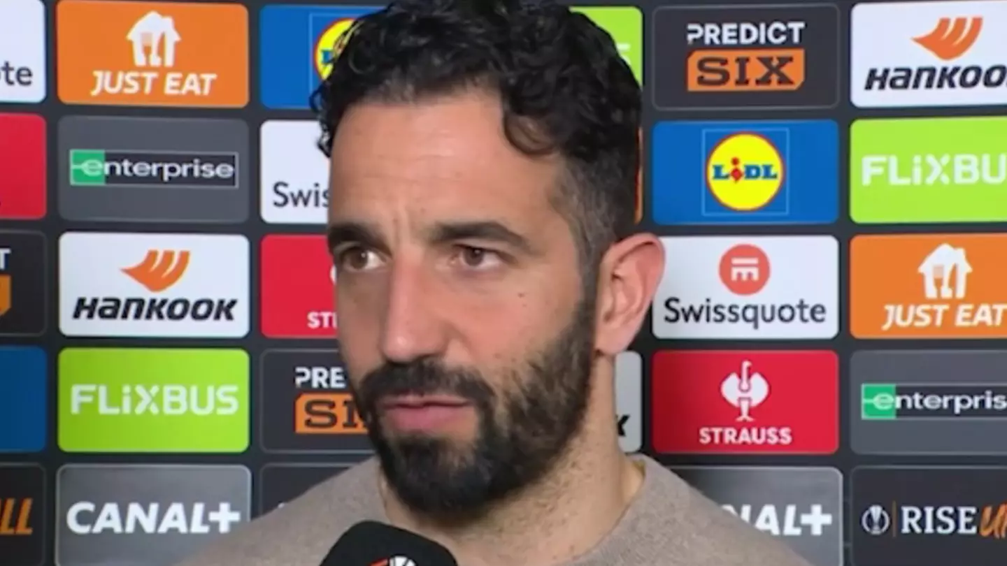 Ruben Amorim slammed for 'odd' comment he made after Man Utd's dramatic draw with Lyon