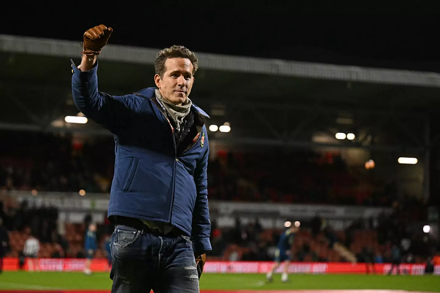 Reynolds attended Wrexham's FA Cup clash with Nottingham Forest. (Image: Oli SCARFF / AFP via Getty Images