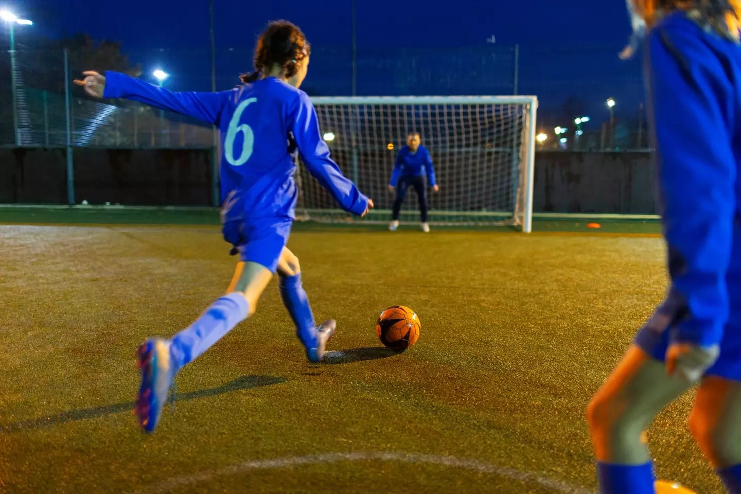 Football sessions for girls are on the rise.