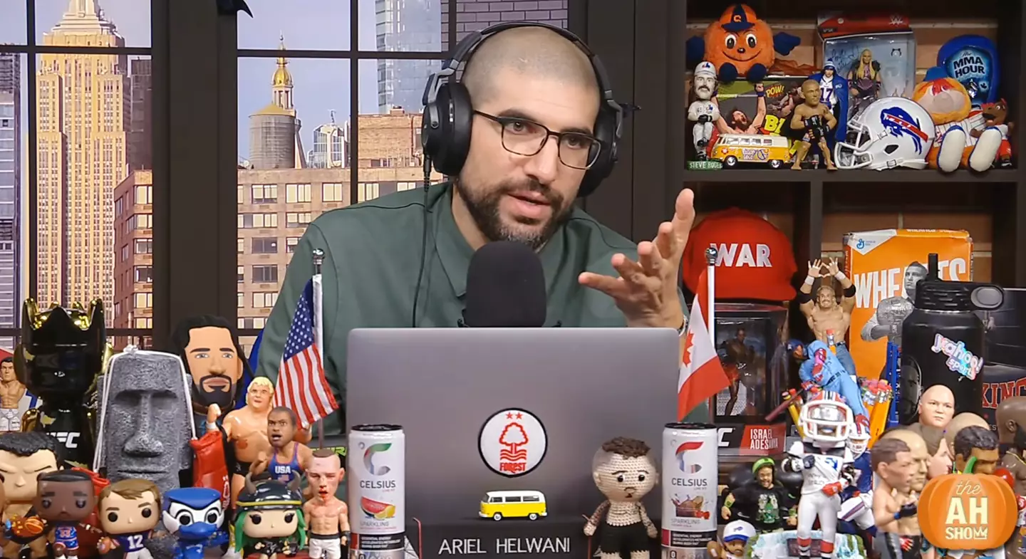 Helwani hit out at people calling for Aspinall to make a quick comeback. (Image: The Ariel Helwani Show)