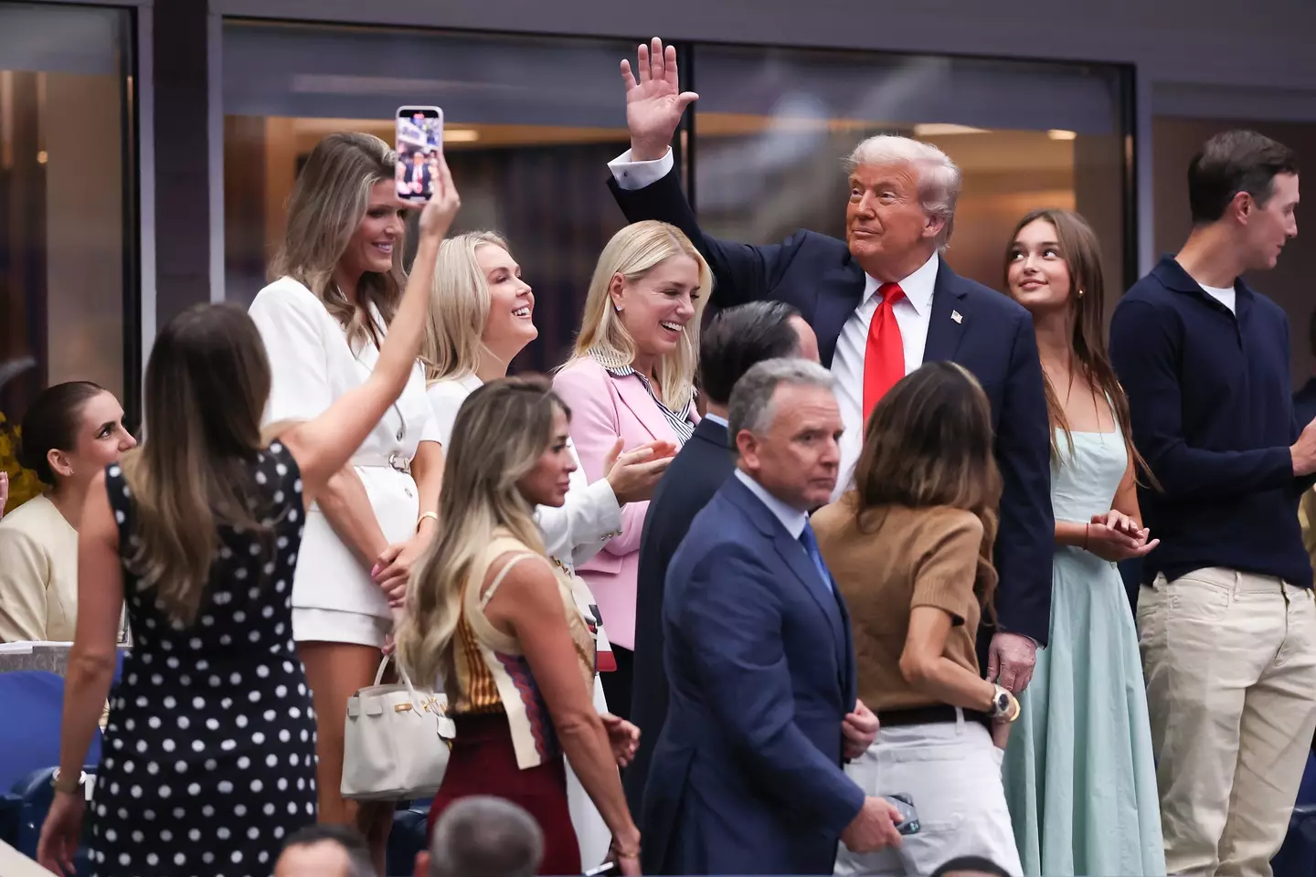Donald Trump was at the 2025 US Open final. Image: Getty