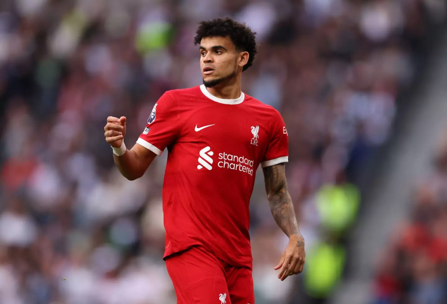 Liverpool winger Luis Diaz had a goal incorrectly ruled out (